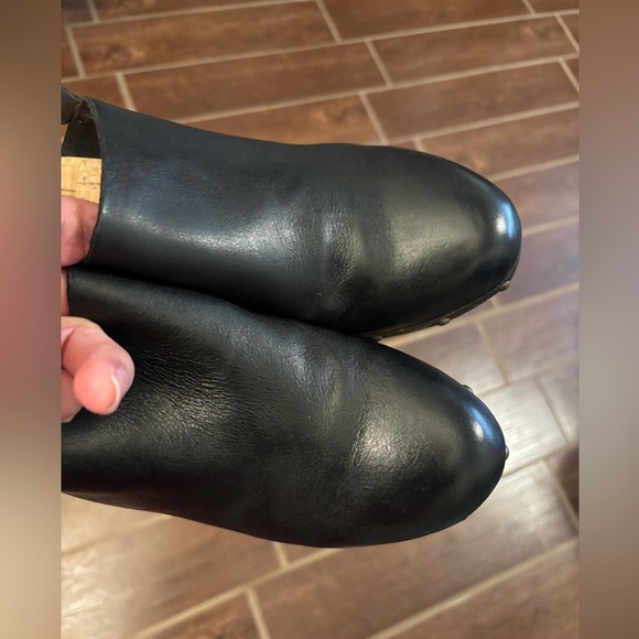 KORK Ease Sienna Slingback Leather Studded Platform Clogs- 10 - Picture 7 of 12